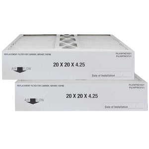 Atomic FILXXFNC0021 20x20x4.25 MERV 13 Carrier Replacement Furnace Filter - 2 pack