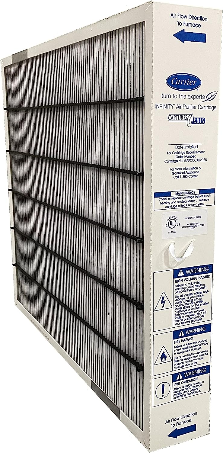 Carrier GAPCCCAR2025 Bryant GAPBBCAR2025 MERV 15 Air Cleaner Filter 3.5 inch Wide