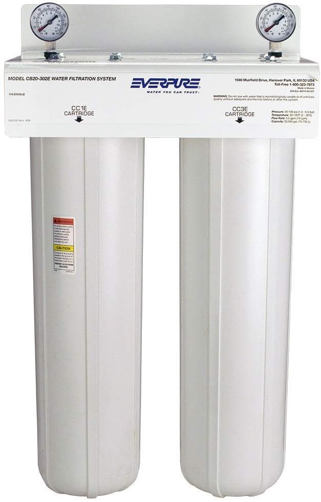 Everpure EV910032 CB20-302E System With Dual High Pressure Housing