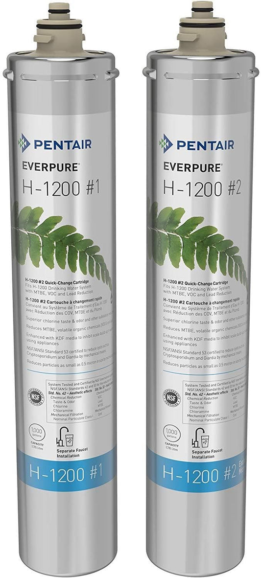 Everpure EV9282-01 H-1200 Water Filter Replacement Cartridge Set