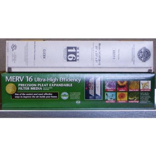 Genuine Lennox X8313 MERV 16 Expandable Filter 20x25x5