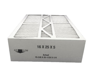 GOODMAN M1-1056 16x25x5 MERV 11 Compatible by Atomic (Actual Size: 15 3/8 X 25 1/2 X 5 1/4) MERV 11 Furnace Filter (2 Pack)