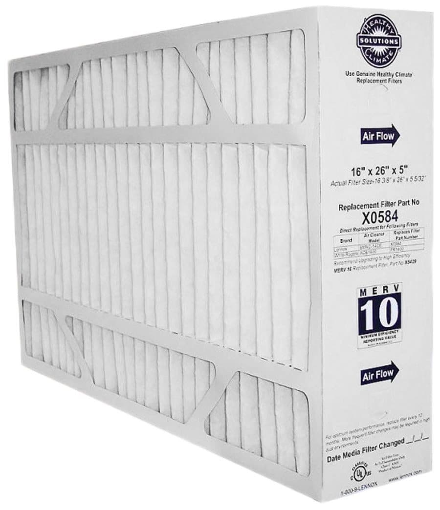 Lennox X0584 BMAC-14CE MERV 11 Filter - 16x26x5 OEM Actual Size 16 3/8 x 26 x 5 5/32