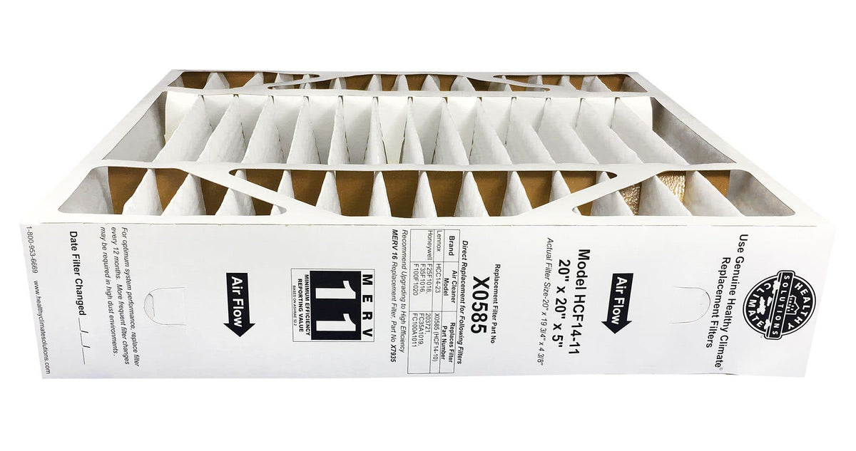 Lennox X0585 20x20x5 Furnace Filter HCF14-11 MERV 11 - 1 Pack