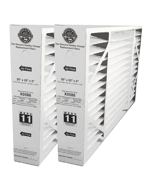 Lennox X0586 20x25x5 MERV 11 Box Replacement Filter - 2 Pack