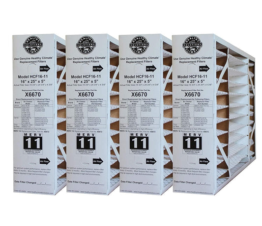 Lennox X6670 OEM 16x25x5 Merv 11 Filter Media - 4 Pack