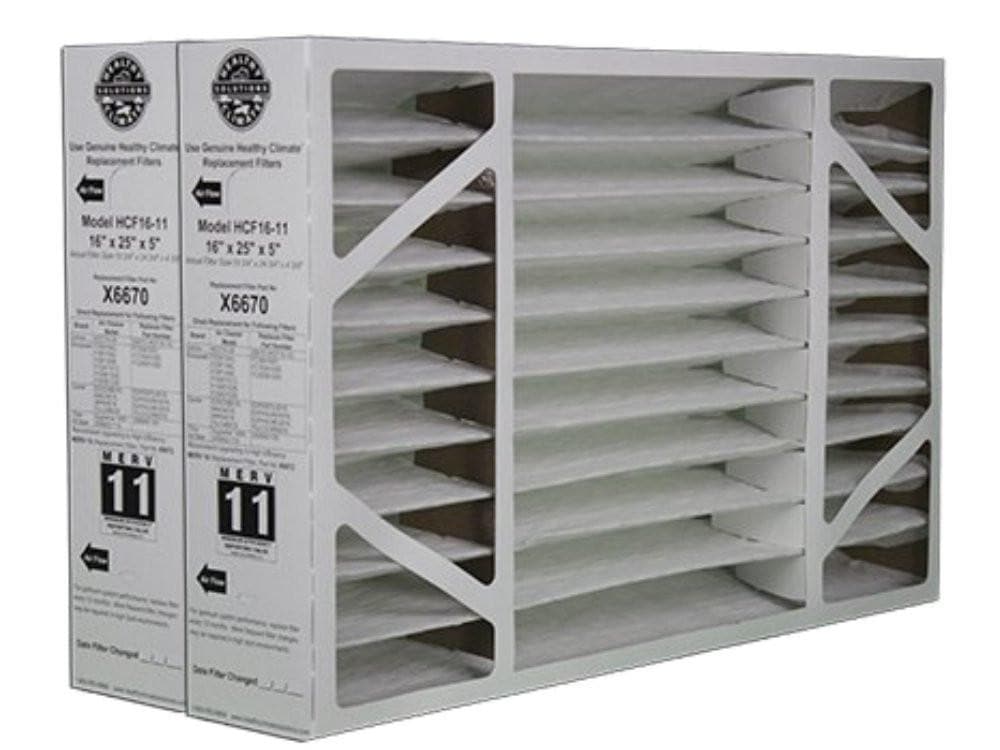 Lennox X6670 OEM 16x25x5 Merv 11 Replacement Air Filter - 2 Pack