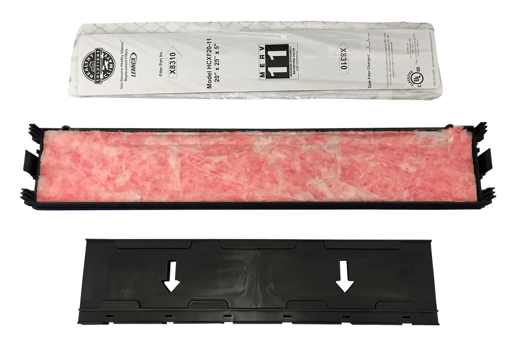 Lennox X8304 - MERV 10 Expandable Replacement Filter Kit 20x25x5 - Genuine Lennox Product