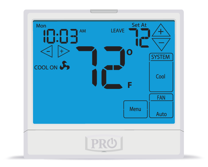 PRO1 IAQ T905 Universal Programmable 1H/1C Touchscreen Digital Thermostat