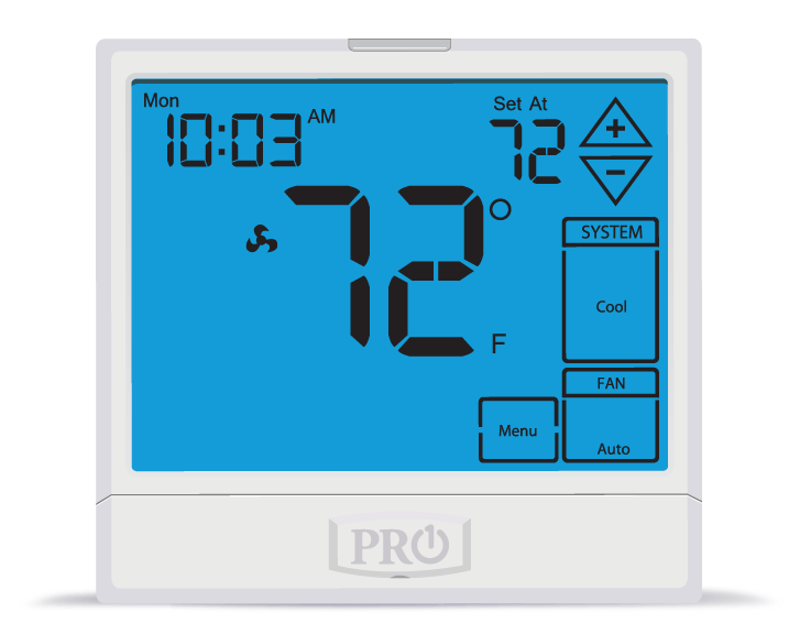 PRO1 IAQ T955 Touchscreen 3 Hot/2 Cold 7 Day Thermostat