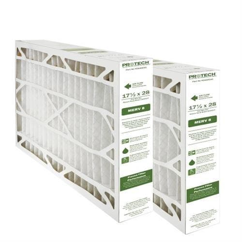 PROTECH PD540041 17.5x28x5 MERV 8 Furnace Filter - 2 Pack