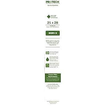 Rheem/Ruud 21x28x5 ProTech PD540043 MERV 8 Furnace Filters - 2 Pack
