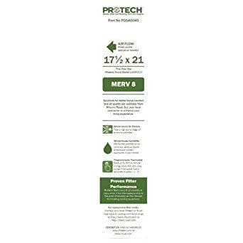 RHEEM/RUUD PD540040 PROTECH 17.5x21x5 MERV 8 Furnace Filter - 1 Pack