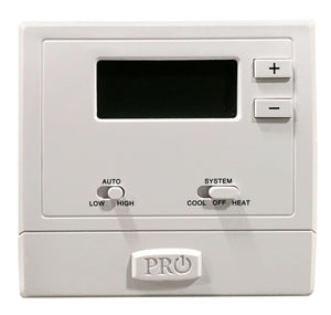 T600 PF: T631-2 Thermostat Wired PTAC thermos NP 1H/1C CV or 2H/1C HP w/2 sqin