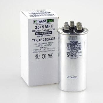 TradePro TP-CAP-35/5/440R 35+5 MFD 440 Volt Round Capacitor