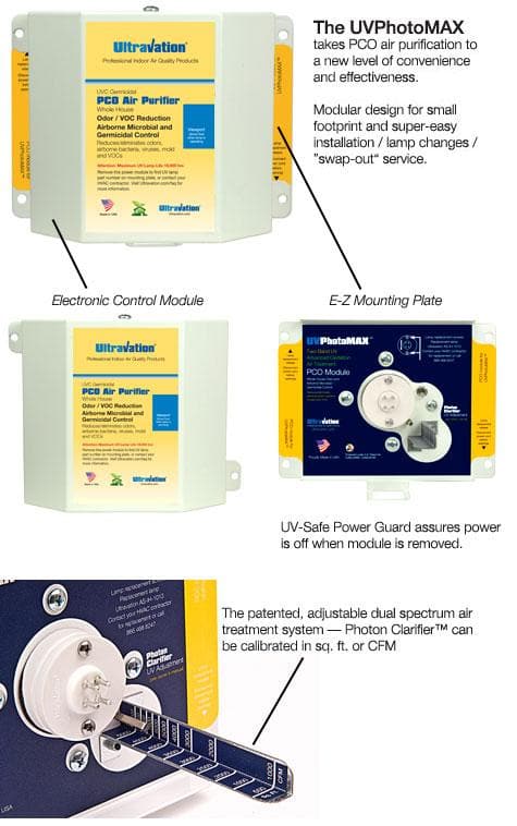 UVPhotomax PTX-1200 120V PCO Air Purifier