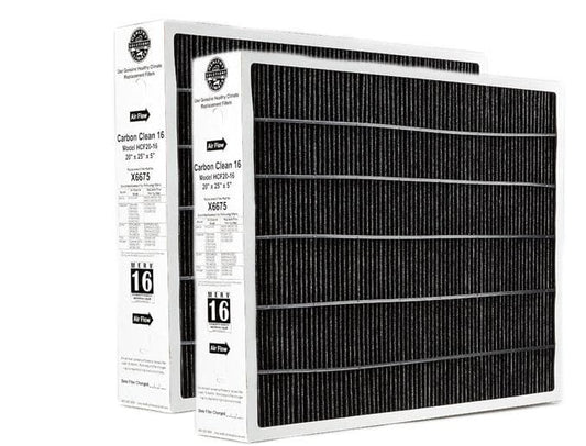 X6675 Lennox 20x25x5 MERV 16 Furnace Filter 2 pack